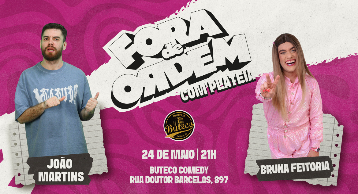 Fora de Ordem com Plateia - João Martins entrevista Bruna Feitoria