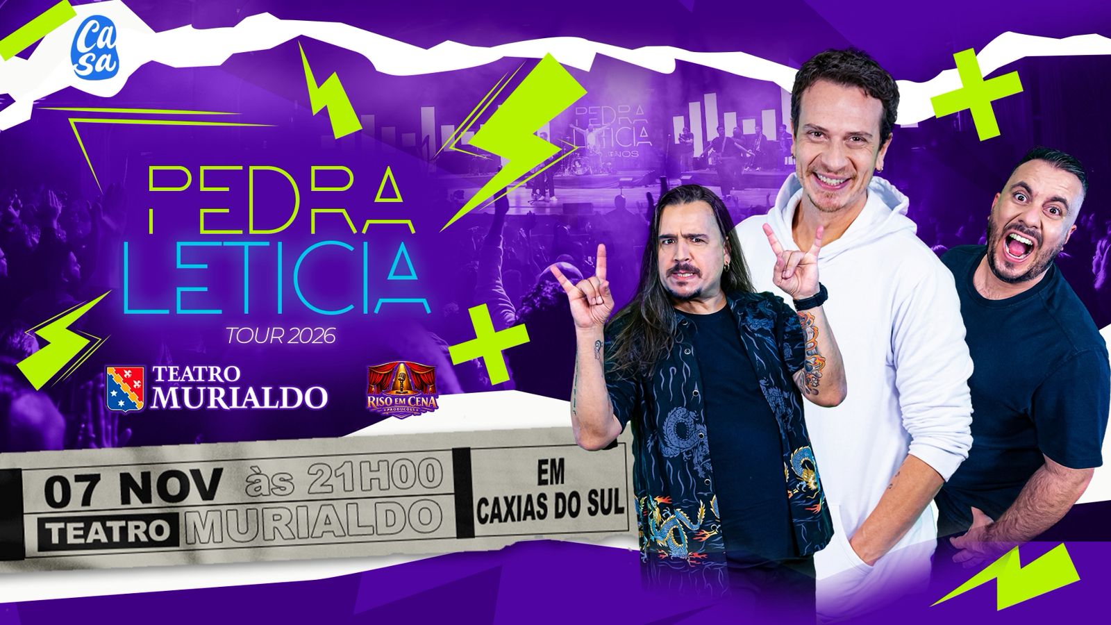 Pedra Letícia - Tour 2026 - Caxias do Sul