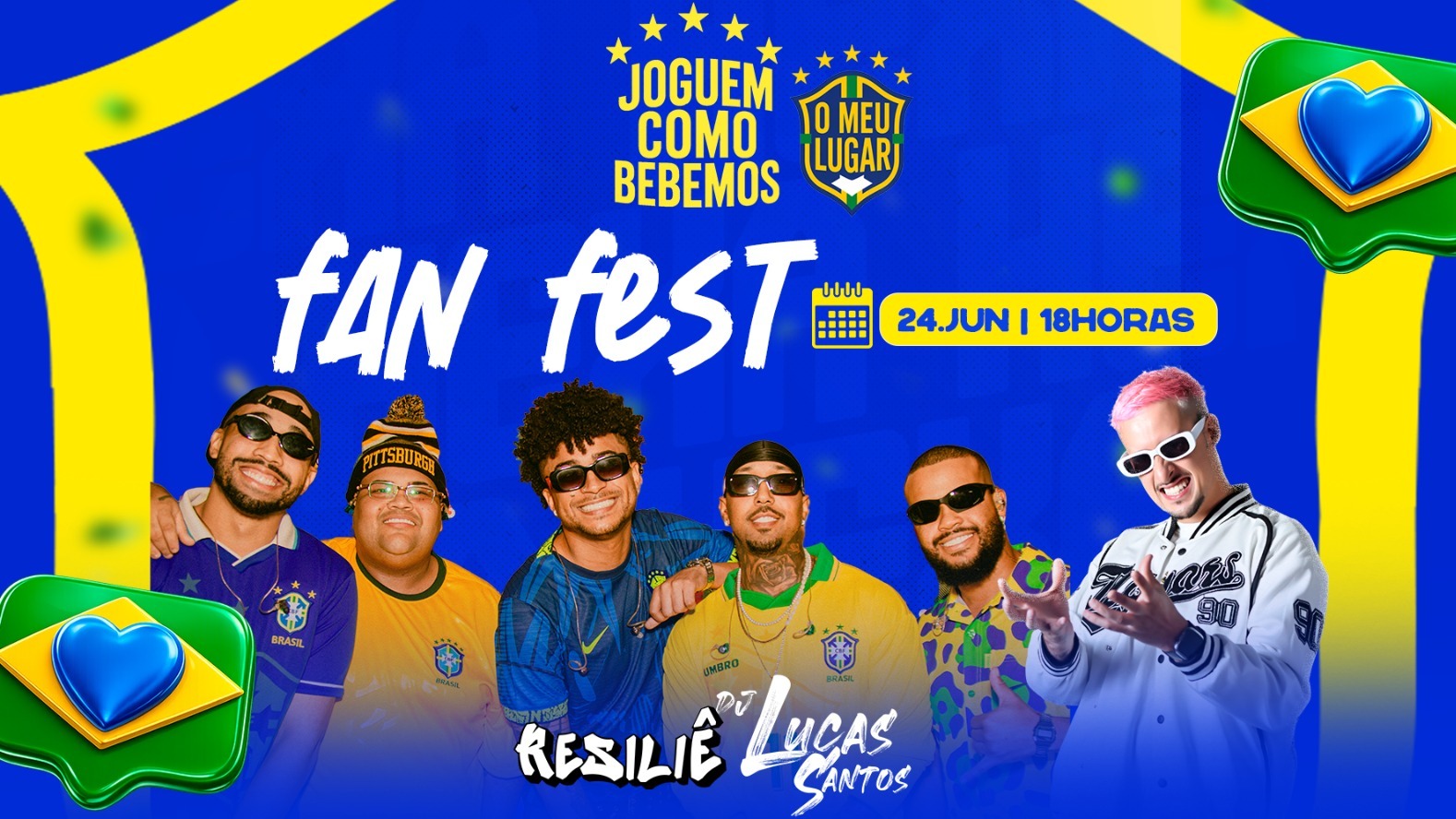 FAN FEST O MEU LUGAR | BRASIL X ESCOCIA