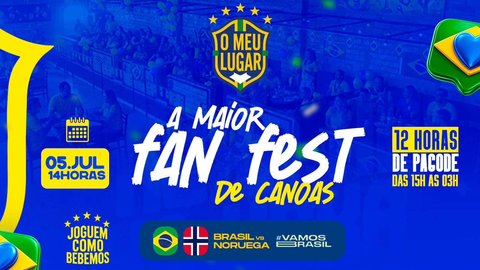 FAN FEST O MEU LUGAR | 12 HORAS DE FESTA