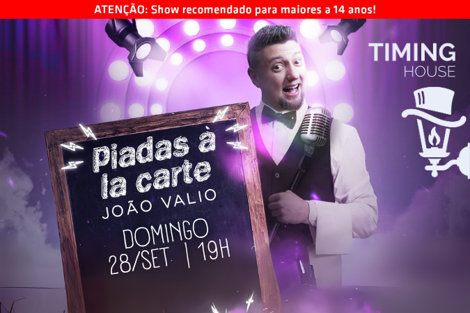 (stand-up) JOÃO VALIO em PIADAS À LA CARTE | TIMING HOUSE