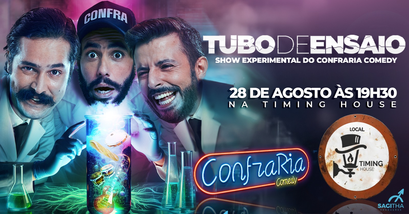 (humor e música) CONFRARIA COMEDY - TUBO DE ENSAIO | TIMING HOUSE