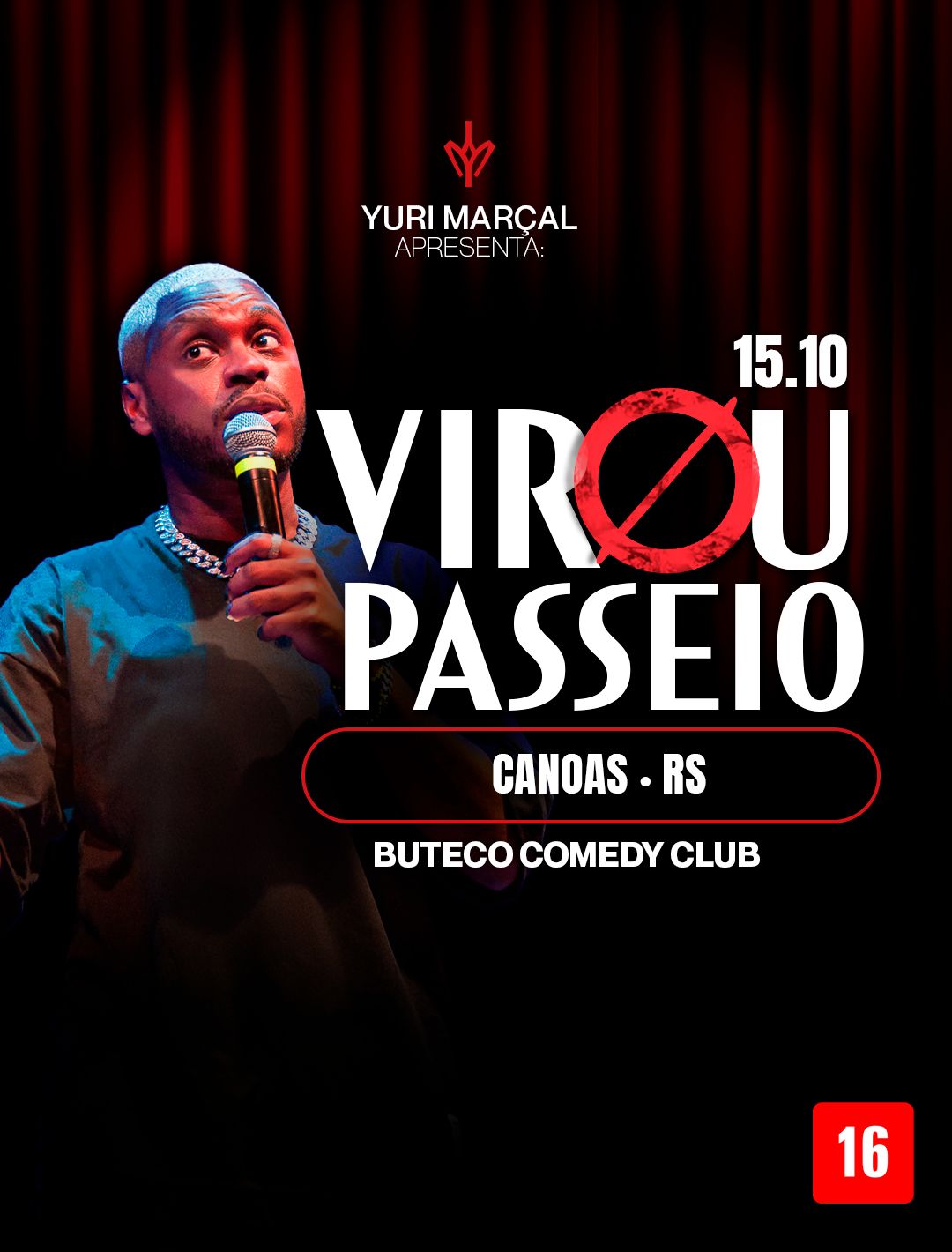 YURI MARÇAL - SHOW SOLO  - 20h