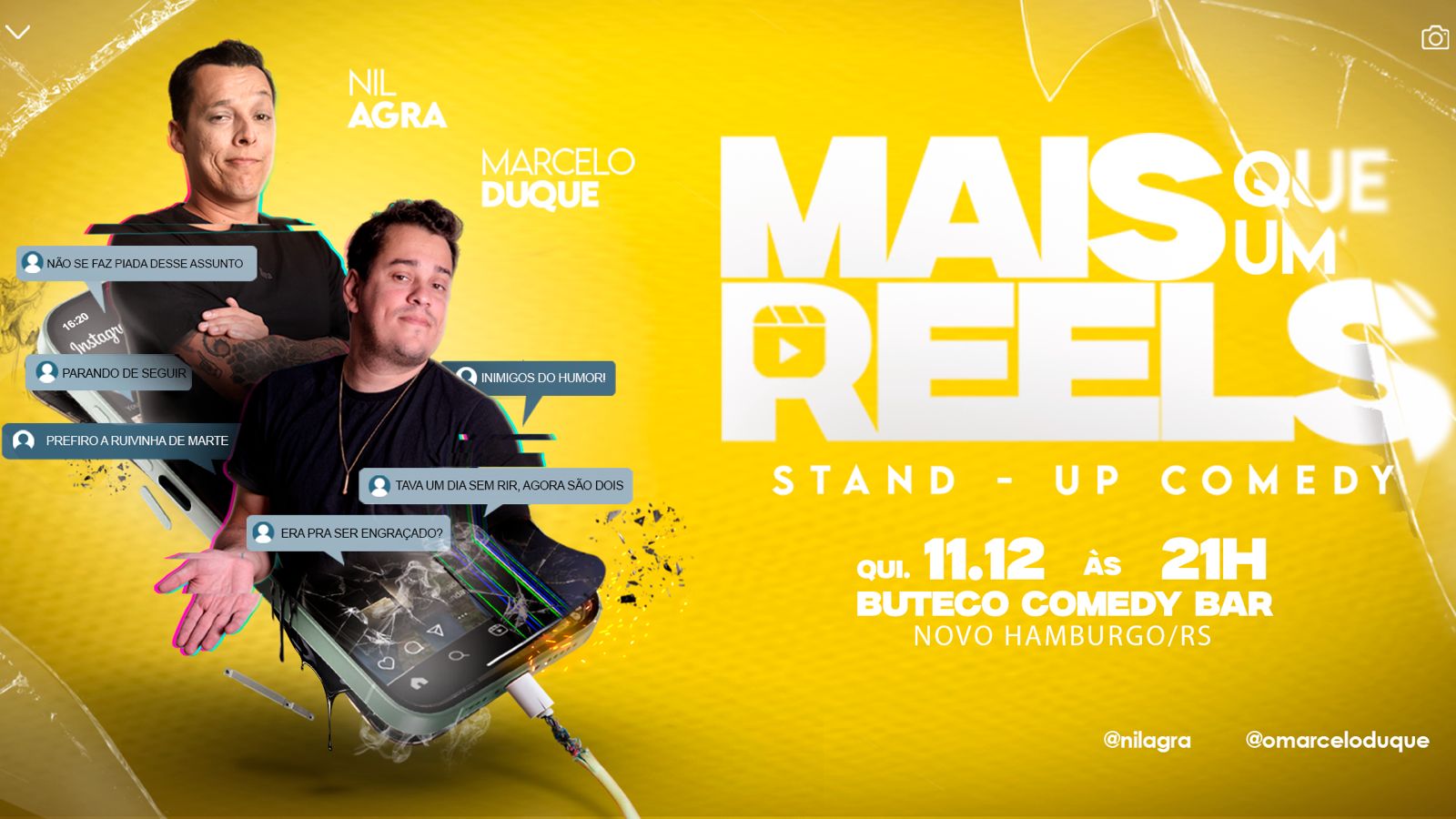 MAIS QUE UM REELS - STANDUP COMEDY 