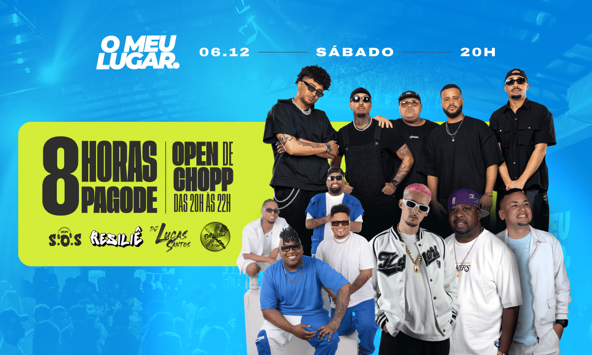 O MEU LUGAR || 8 HORAS DE PAGODE + OPEN DE CHOPP