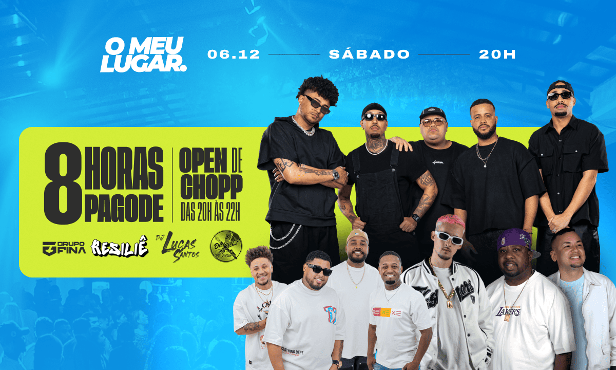 O MEU LUGAR || 8 HORAS DE PAGODE + OPEN DE CHOPP