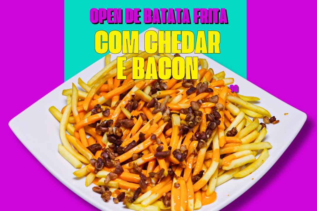 OPEN DE BATATA COM CHEDDAR E BACON MAIS SHOW DE COMÉDIA EXCLUSIVO