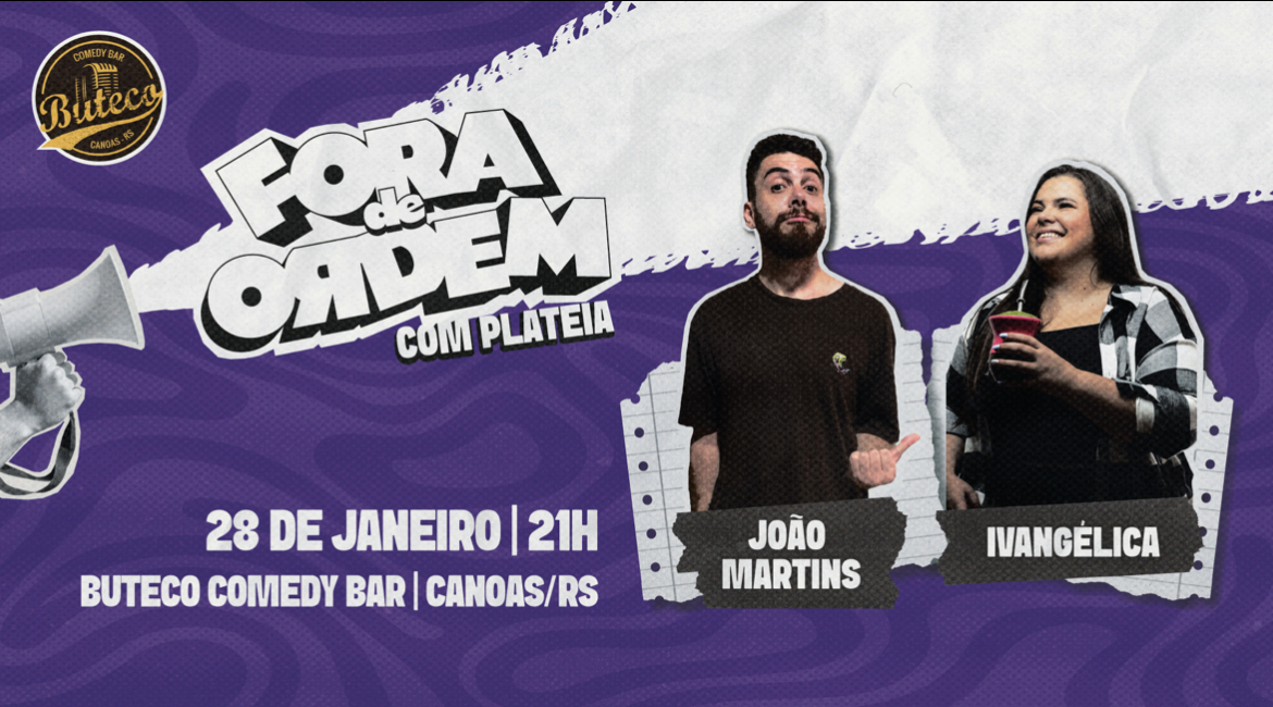 Fora de Ordem com Plateia - João Martins entrevista Ivangélica