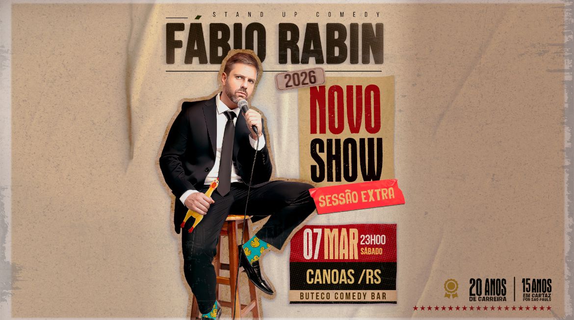 FÁBIO RABIN - NOVO SHOW - SESSÃO EXTRA