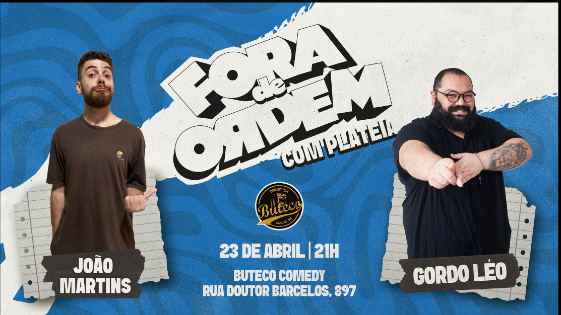 Fora de Ordem com Plateia - João Martins entrevista Gordo Léo